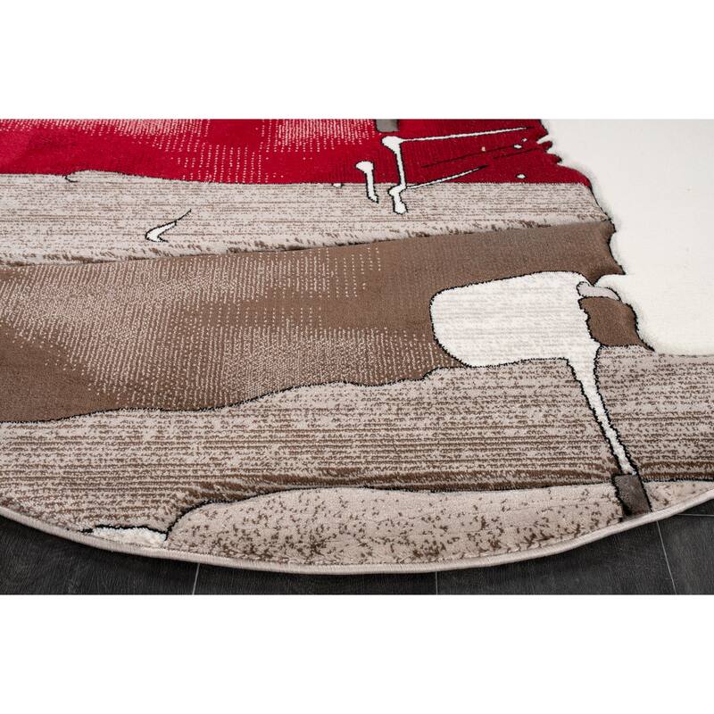 Rhodes Collection Abstract Area Rug