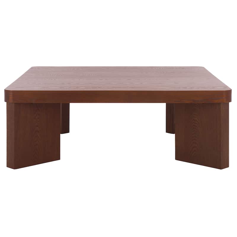 SAFAVIEH Home Camino Coffee Table - 42"W x 42"D x 15"H - Walnut