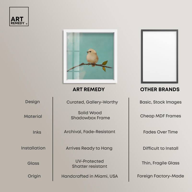 Azure Avian Shadowbox by Art Remedy