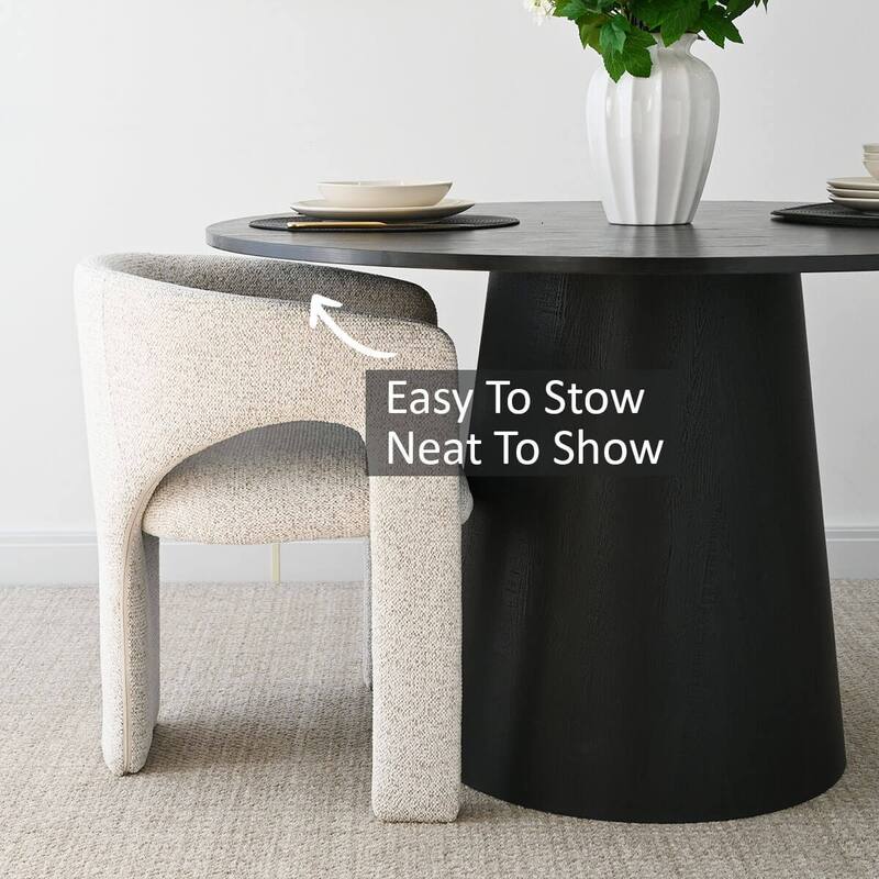 Modern Upholstered Dining Chair with Arm