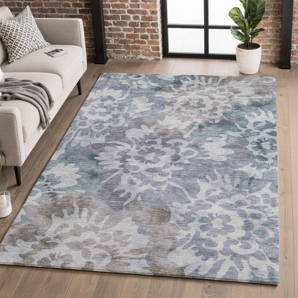 Premium Washable Super Soft Modern Floral Mayfield Rug