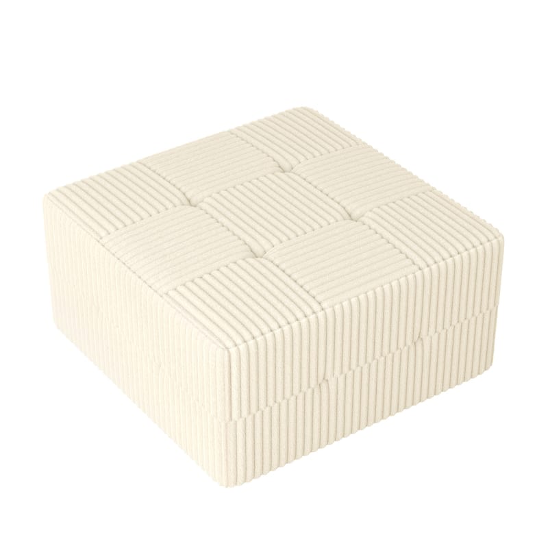 Modern Minimalist Modular Sectional Sofa with Terrycloth Upholstery and Wide Foam Seating for Living Room and Guest Room