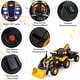 preview thumbnail 10 of 8, Gymax 4 in 1 Ride on Tractor Excavator & Bulldozer for Kids Trailer