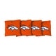 preview thumbnail 1 of 1, Denver Broncos NFL Football Orange Cornhole Bags All-Weather Resin Filled