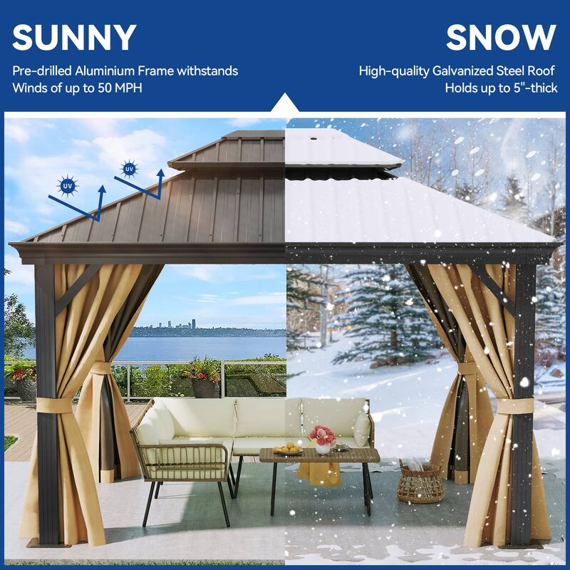 Outdoor Metal Canopy Gazebo