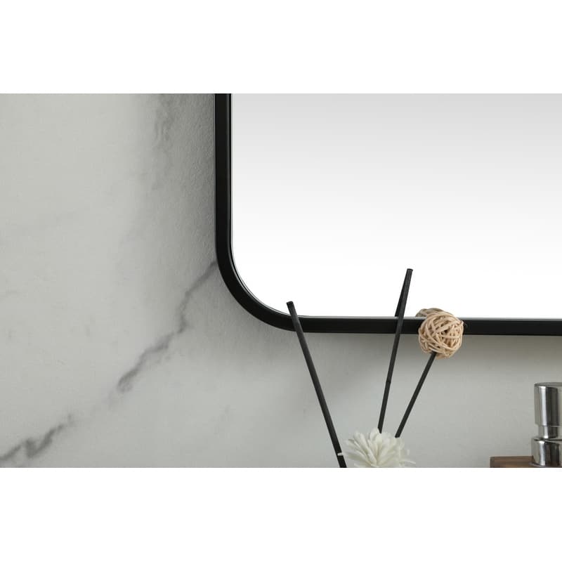 Indigo Home Soft corner metal square mirror 48x48 inch