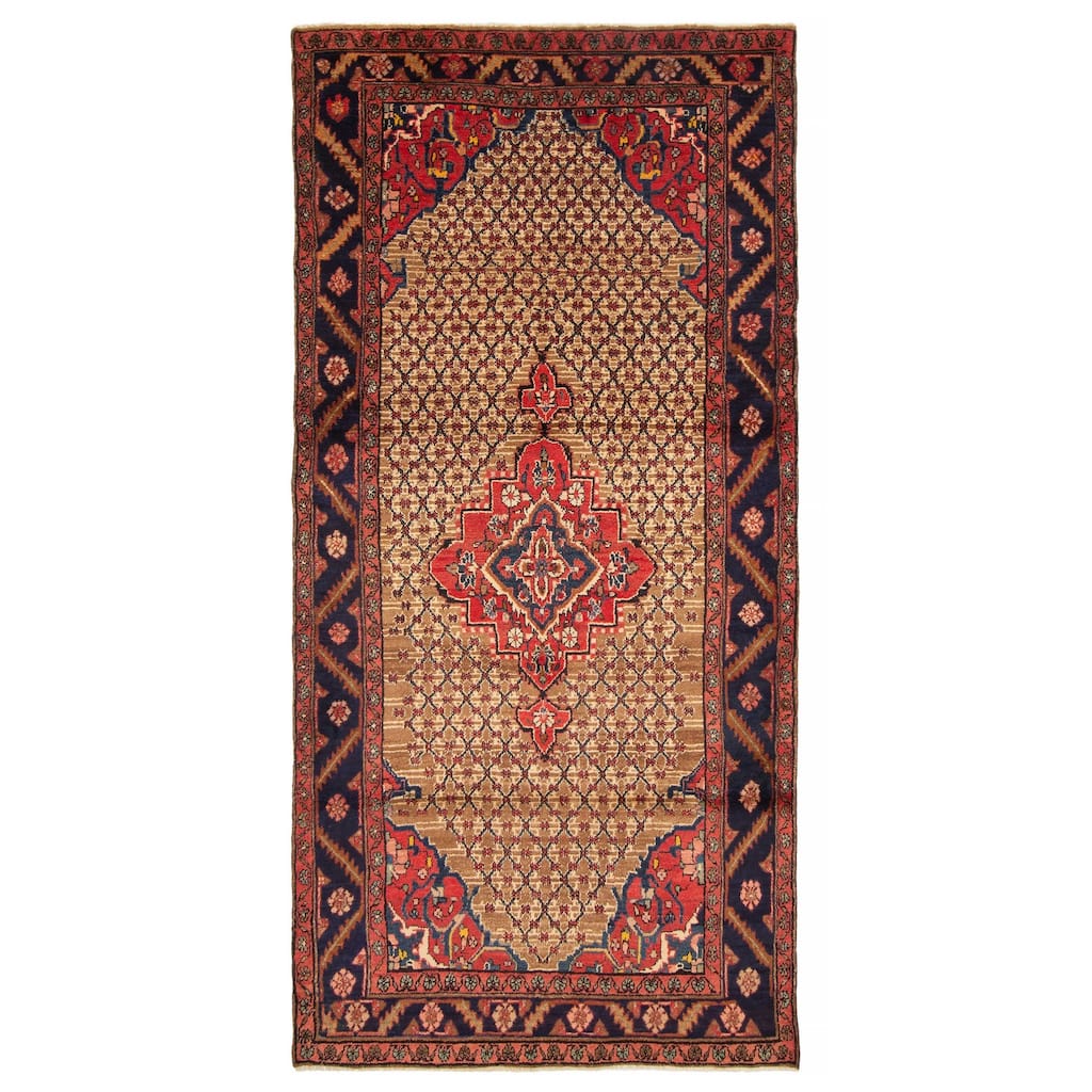 ECARPETGALLERY Hand-knotted Konya Anatolian Brown Wool Rug - 4'2 x 8'8