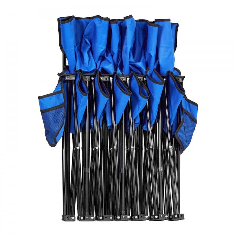 Foldable Team Bench with 600D Oxford Fabric Sturdy Iron Frame for Sports and Outdoor Use