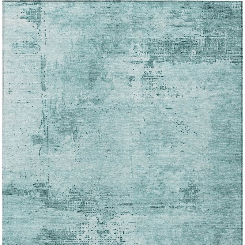 HomeRoots Abstract Transitional Rectangle Outdoor Rug
