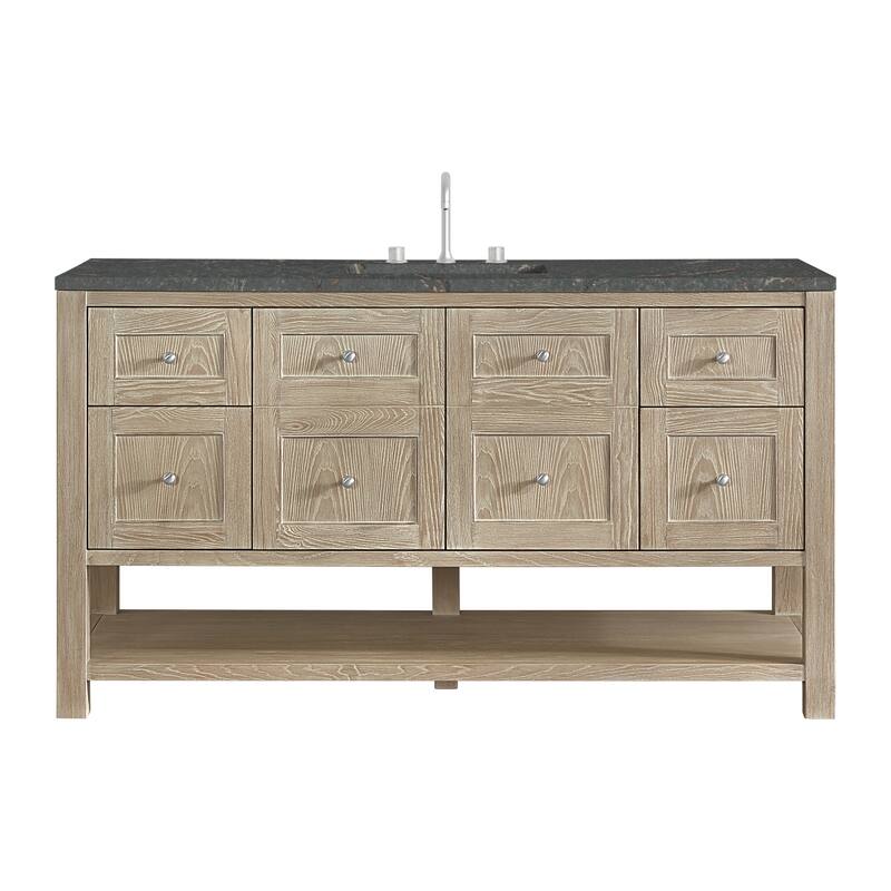 Breckenridge 60" Single Vanity, Whitewashed Oak - 60S