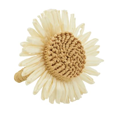 Flower Napkin Rings (Set of 4) - White