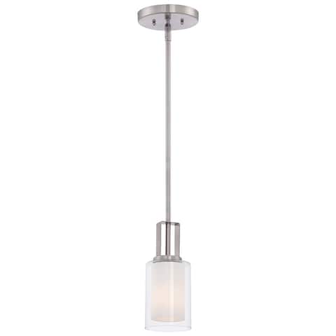 Parsons Studio Brushed Nickel 1 Light Mini Pendant by Minka Lavery