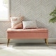 preview thumbnail 2 of 137, HULALA HOME Neptunus Modern 45.5" W Velvet Bedroom Storage Bench for End of Bed with Nailhead Trim
