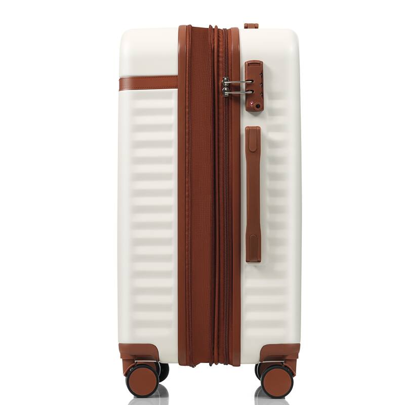 Luggage Set of 3, 20inch with USB Port, front opening design Airline Certified Carry on Luggage, ABS Hard Shell Luggage