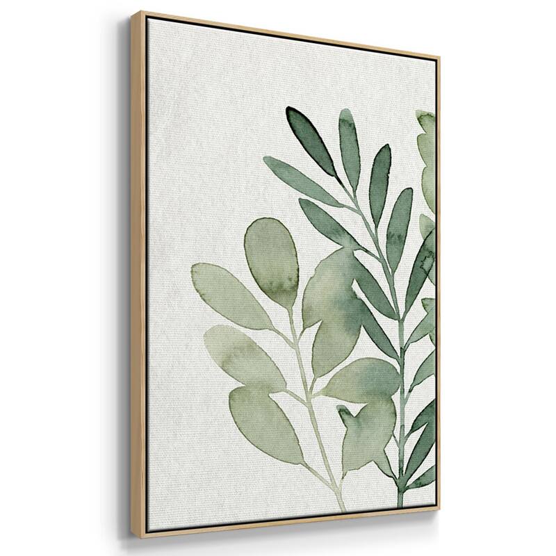 Foraged Greens I - Multi Piece Framed Canvas