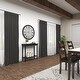 preview thumbnail 12 of 13, Black Iron Traditional Wall Clock No Theme 30 x 30 x 3 - 30"D