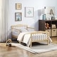 preview thumbnail 7 of 9, Wood Twain Toddler Bed White/Black Natural