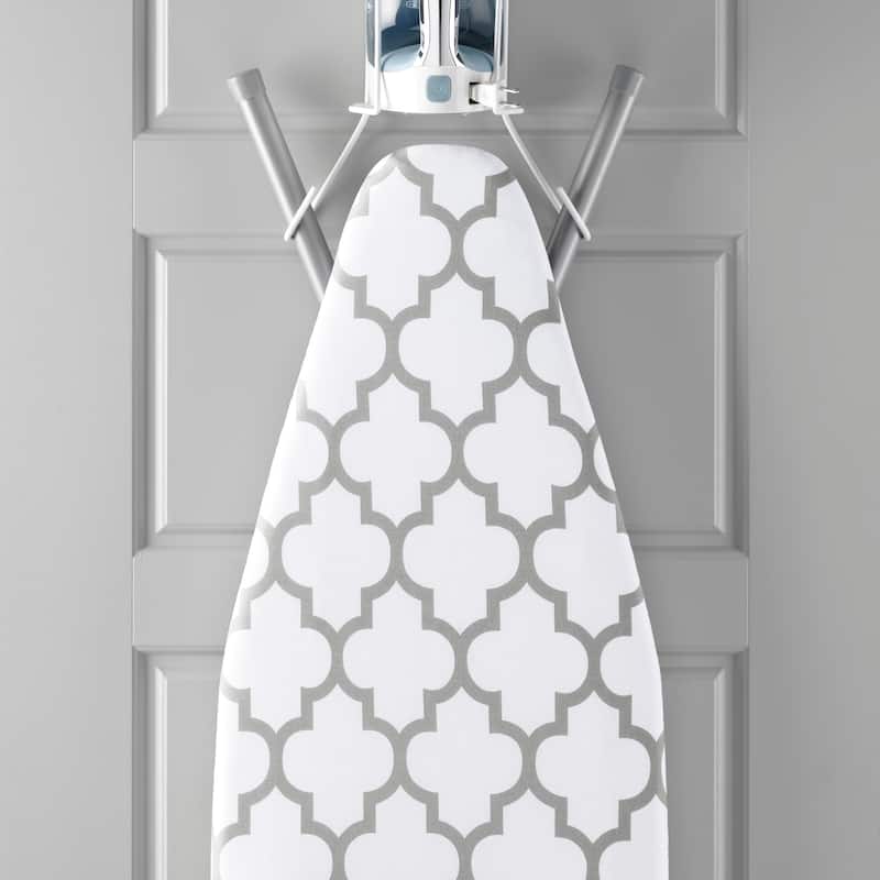 Whitmor Deluxe Ironing Board Cover and Pad - Medallion Gray
