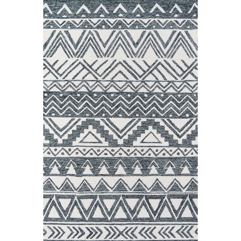 Momeni Mallorca Large-scale Tribal Hand-hooked Cotton Area Rug - 2' X 3' - Rectangle