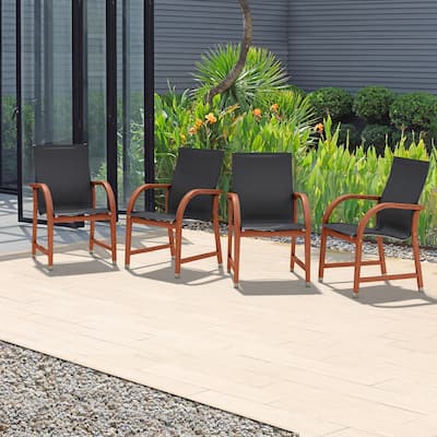 Tottenville Amazonia Outdoor Patio Dining Armchairs by Havenside Home