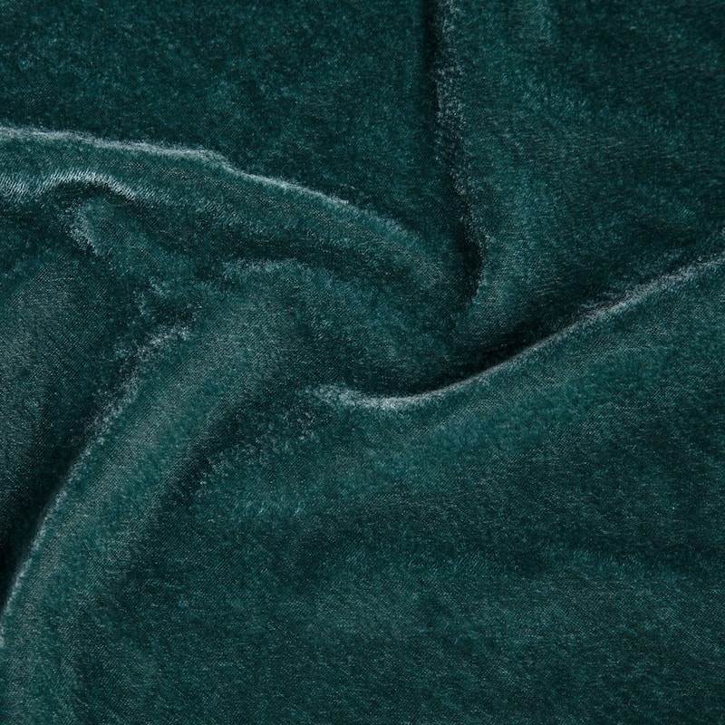 HiEnd Accents Stella Faux Silk Velvet Romantic Western Flanged Euro Sham, 27"x27"