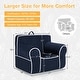 preview thumbnail 24 of 42, Costway Kids Sofa Toddler Foam Filled Armchair w/ Velvet Fabric Baby - See Details
