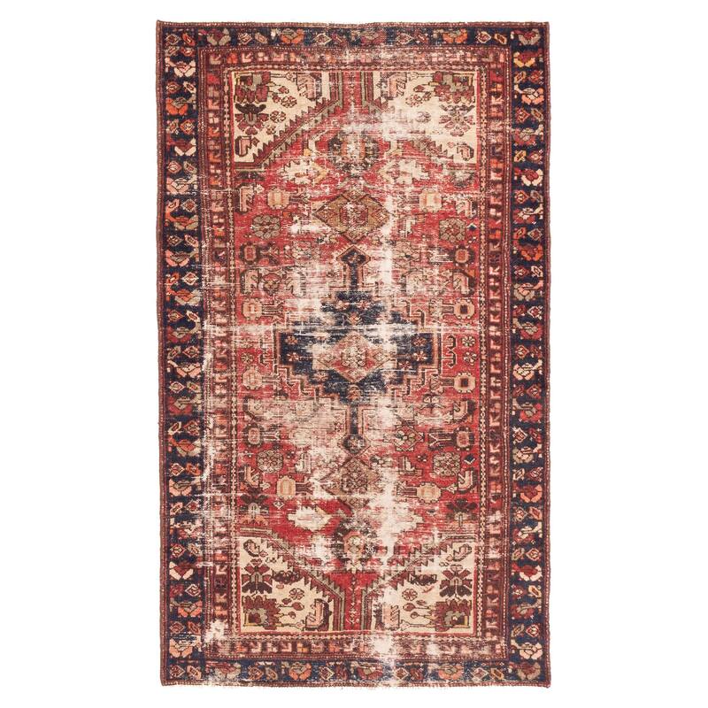 ECARPETGALLERY Hand-knotted Antalya Vintage Red Wool Rug - 3'9 x 6'5