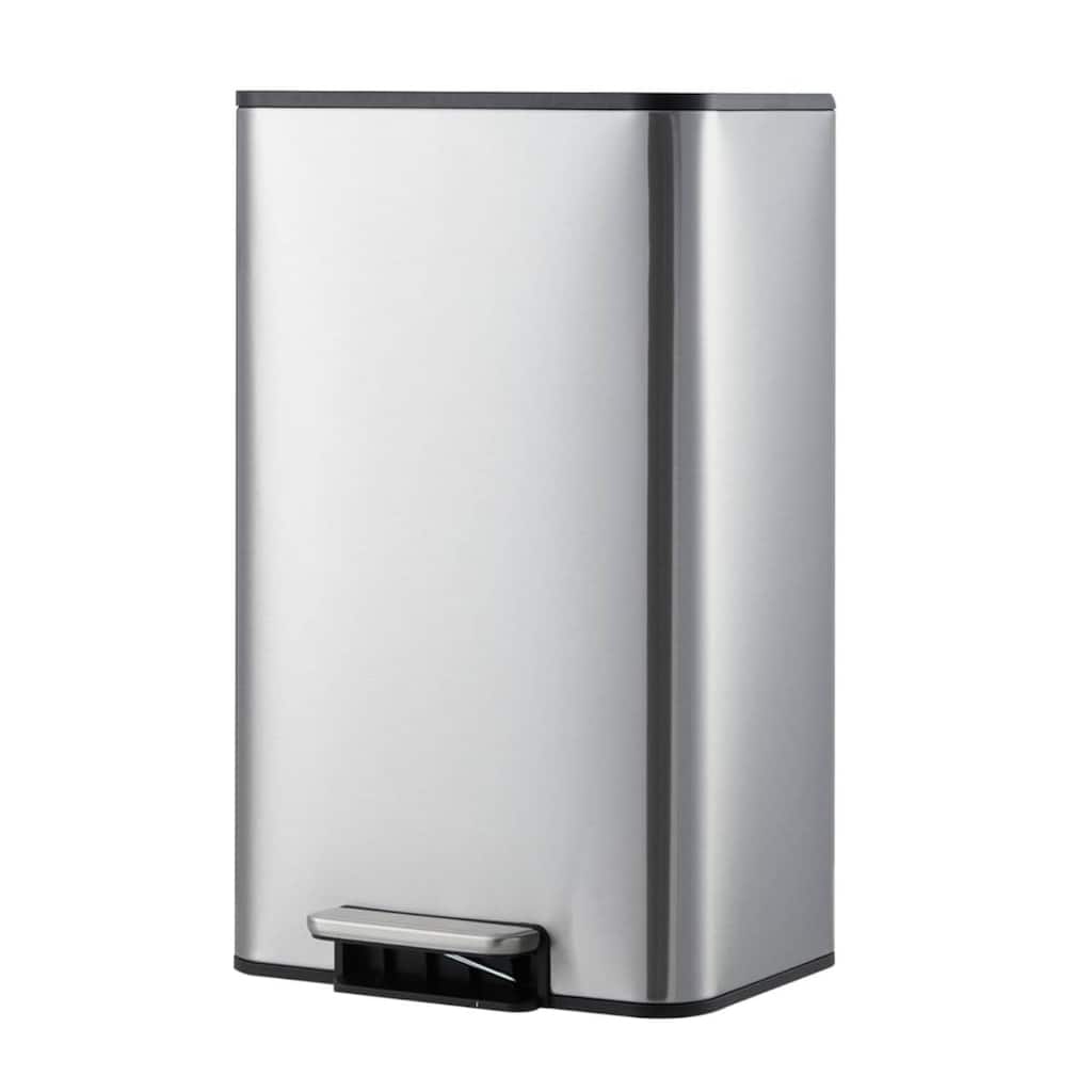 18L Soft-Close Lid Compact Stainless Steel Trash Can for Kitchen, Bathroom