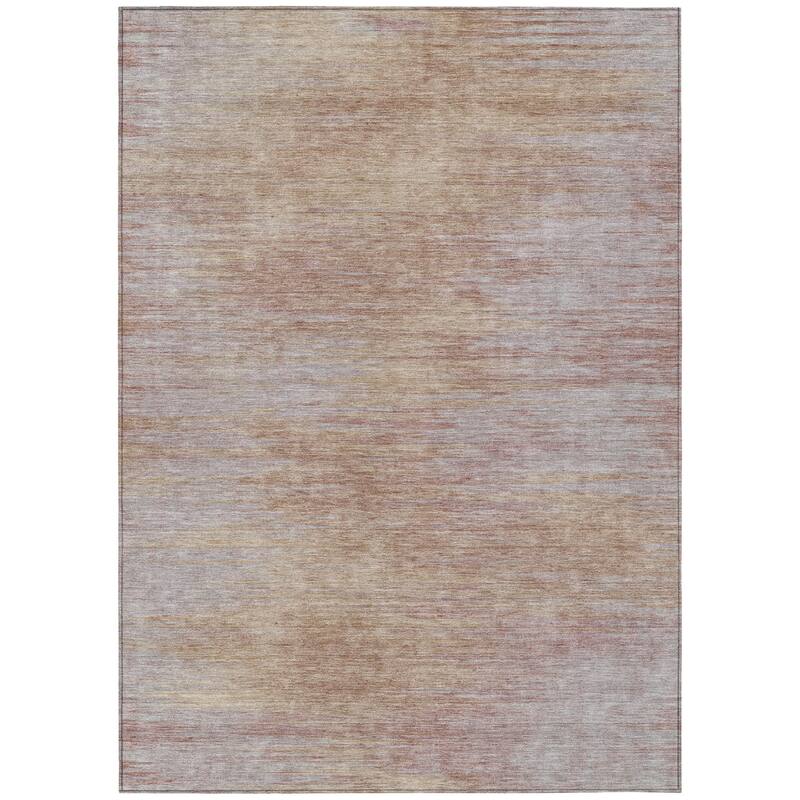 HomeRoots Abstract Transitional Rectangle Outdoor Rug