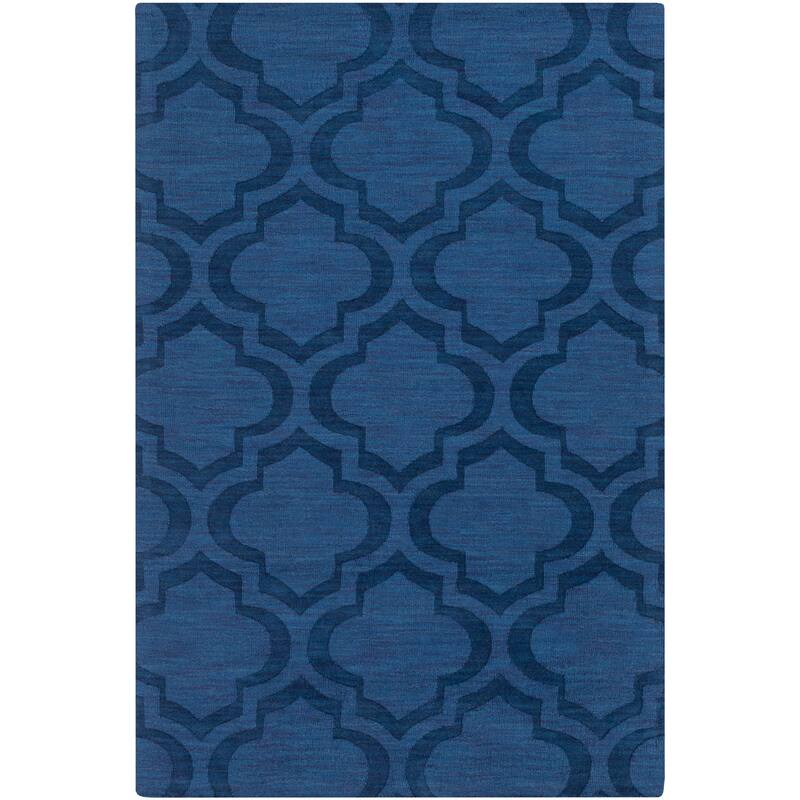 Hand-Woven Ali Tone-on-Tone Moroccan Trellis Wool Rug (6' x 9')
