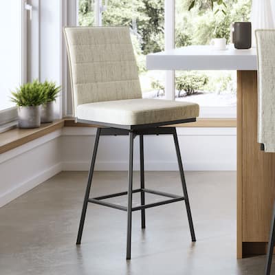 Amisco Donato Swivel Counter and Bar Stool
