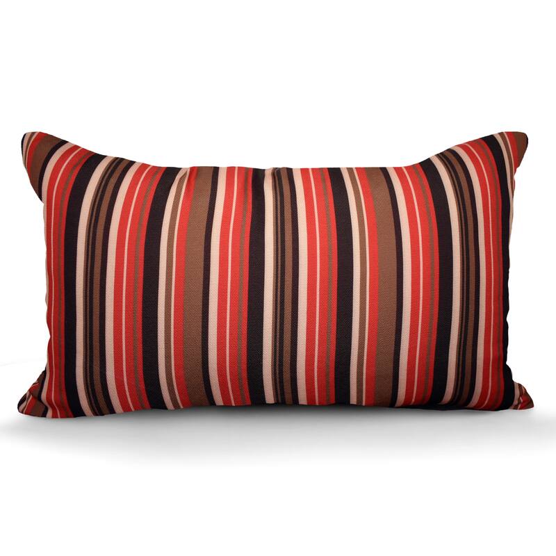Decorative Indoor/Outdoor Weatherproof Throw Pillows with Inserts for Your Patio Furniture, Chairs, Indoor Décor - 12x20 Inches