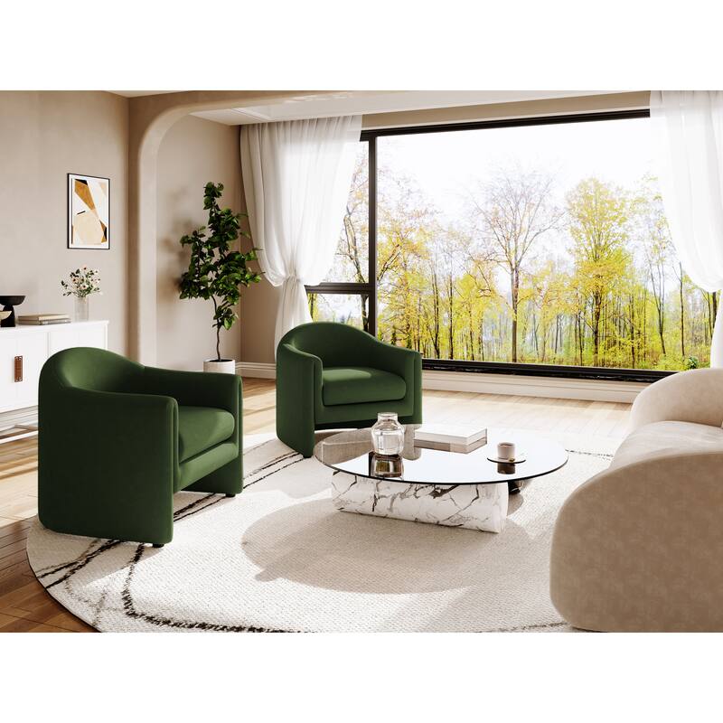 Modern 32.3" wide Upholstered Accent Chairs Set of 2