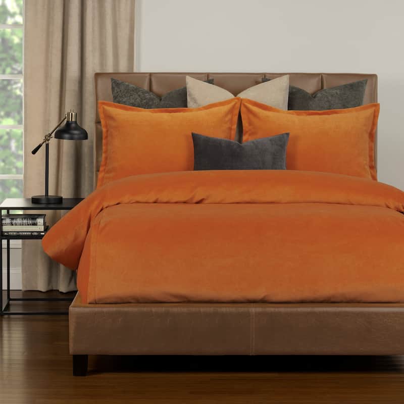 Mixology Padma 7 Piece Bedcap Comforter Set - Orange - King