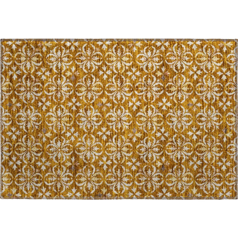Premium Washable Super Soft Transitional Medallions Mayfield Rug