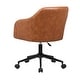 preview thumbnail 20 of 32, Porthos Home Madison Office Desk Chair, Tufted PU Leather Upholstery