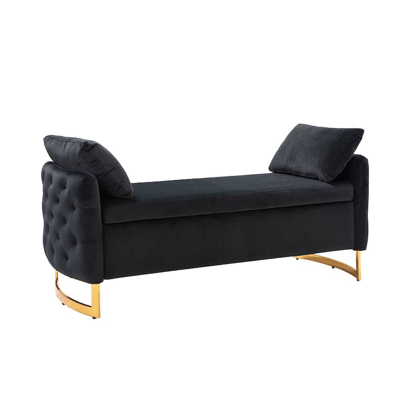 Robert Modern Upholstered Flip Top Storage Bench by HULALA HOME