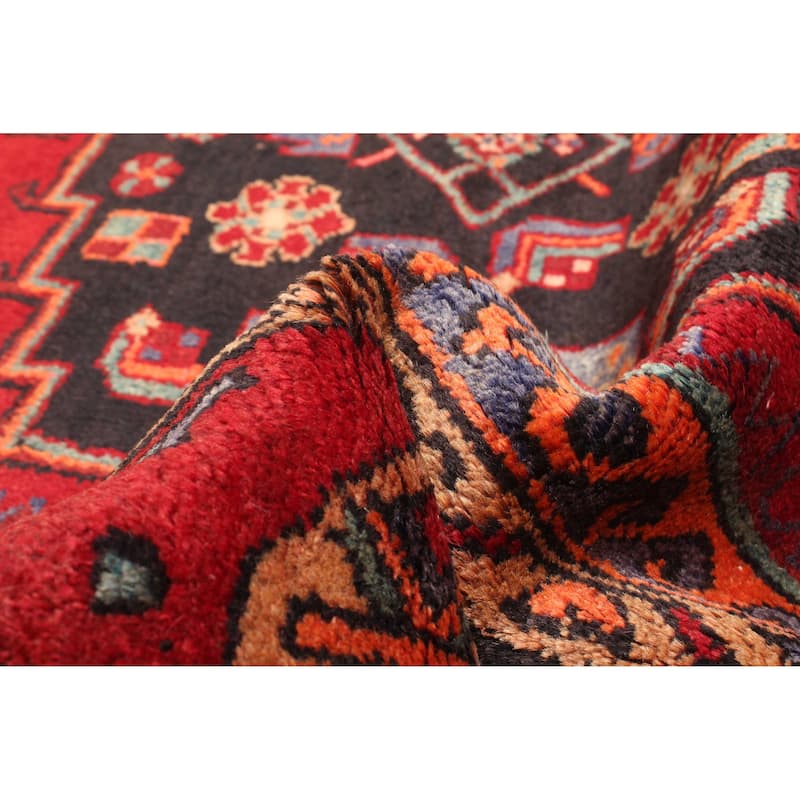 ECARPETGALLERY Hand-knotted Andelz Red Wool Rug - 4'6 x 8'1