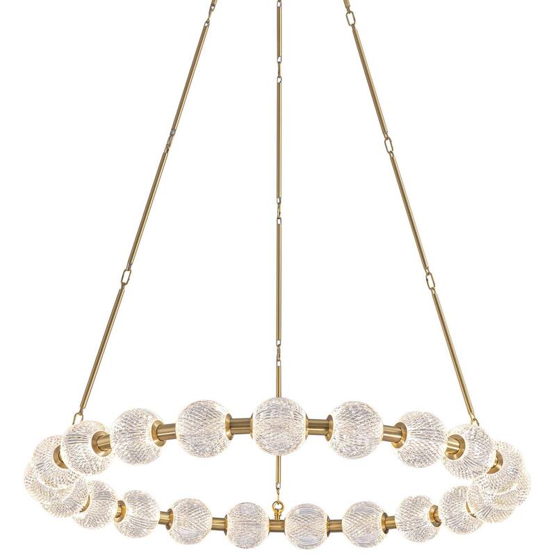 Alora Lighting CH321041-UNV-010 Marni 42" Wide LED Ring Chandelier - Natural Brass