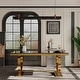 preview thumbnail 5 of 6, Luxury Black and Gold Dining Room Table Set