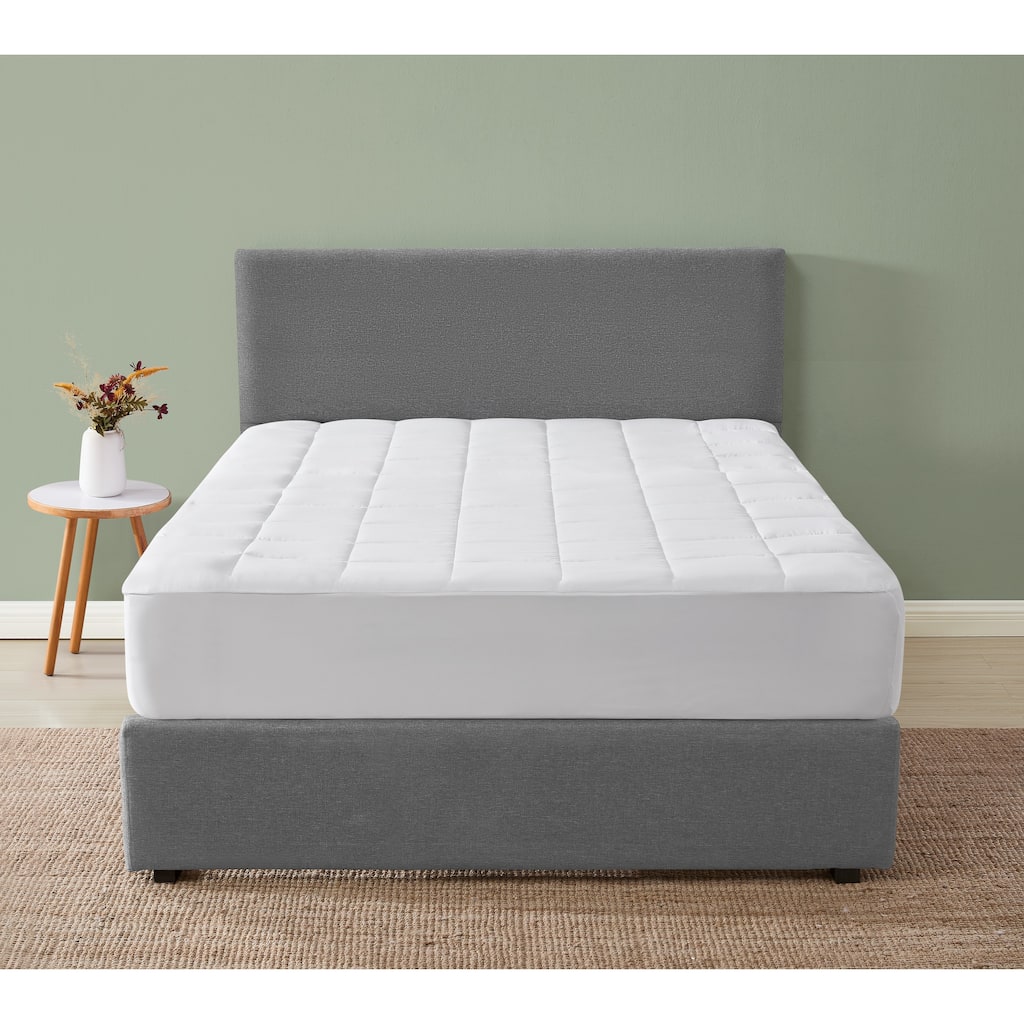 Truly Soft Waterproof and Moisture Wicking Mattress Pad - White
