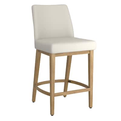 Modern Fabric and Metal 26" Counter Stool, Set of 4