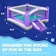preview thumbnail 10 of 13, Inflatable Bounce House Giant 12x10.5 Feet Blow-Up Jump Bouncy Castle for Kids with Air Blower, Carry Bag