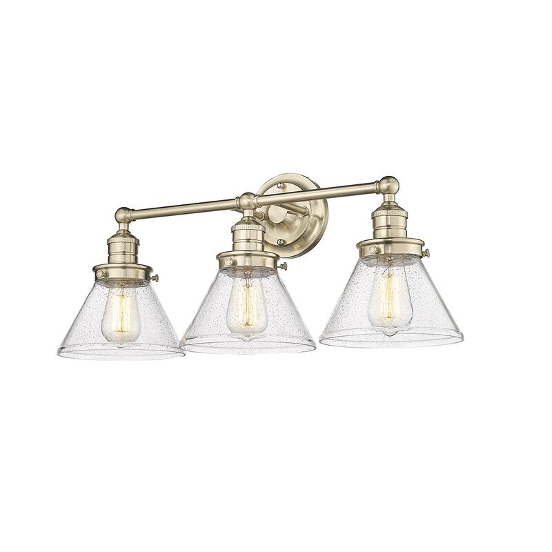Millennium Lighting Eyden 2 Light Vanity Light with Clear Seedy Glass Shades