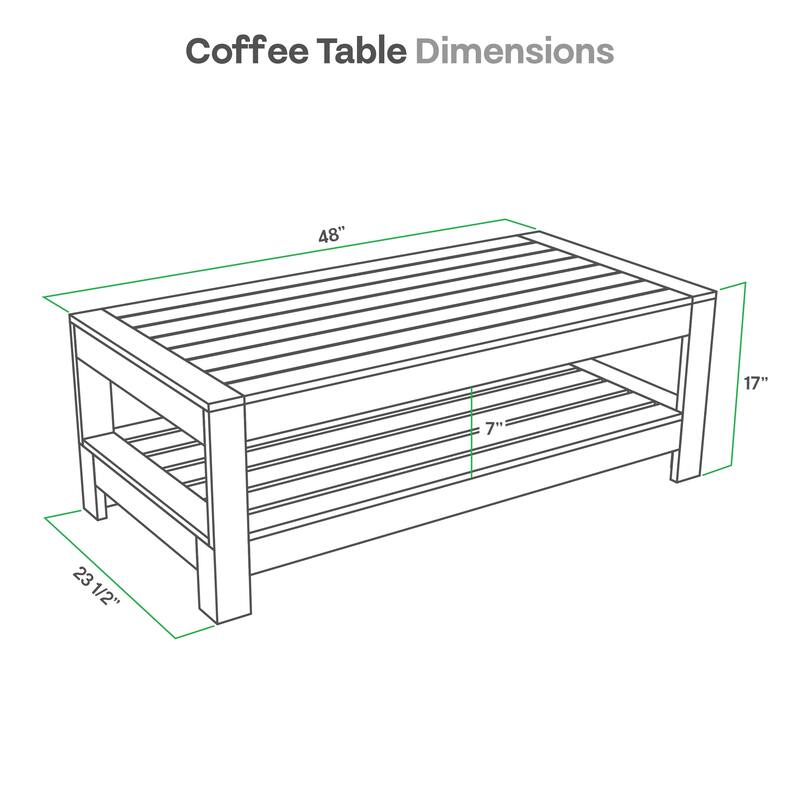 Cambridge Casual Logan 4-piece Teak Patio Conversation Set with Cushion