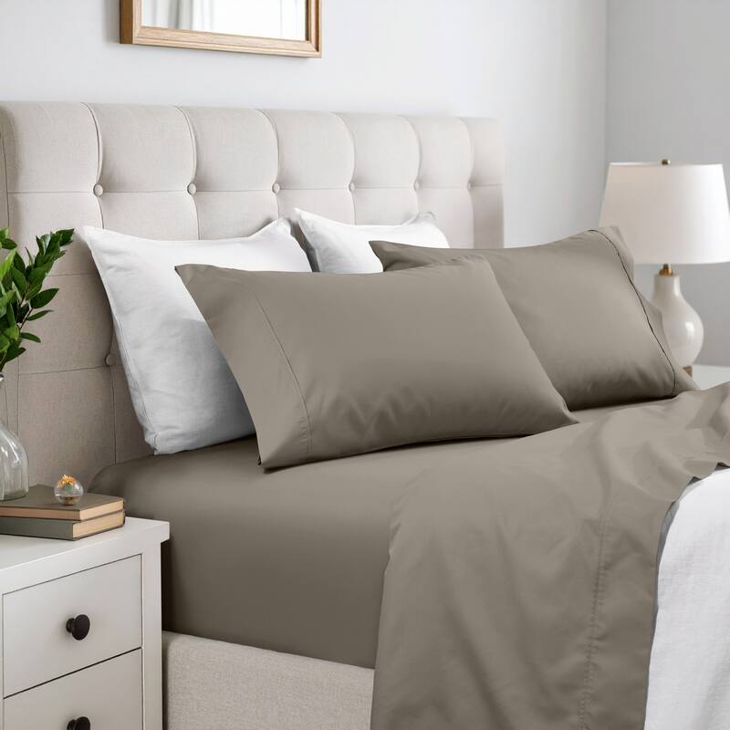 Superior 600 Thread Count Cotton Blend Sheet Set - California King - Grey