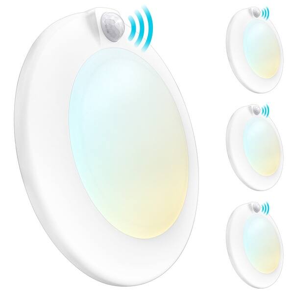 Luxrite 6in LED Motion Sensor Ceiling Light 3 Color Selectable 3000K ...