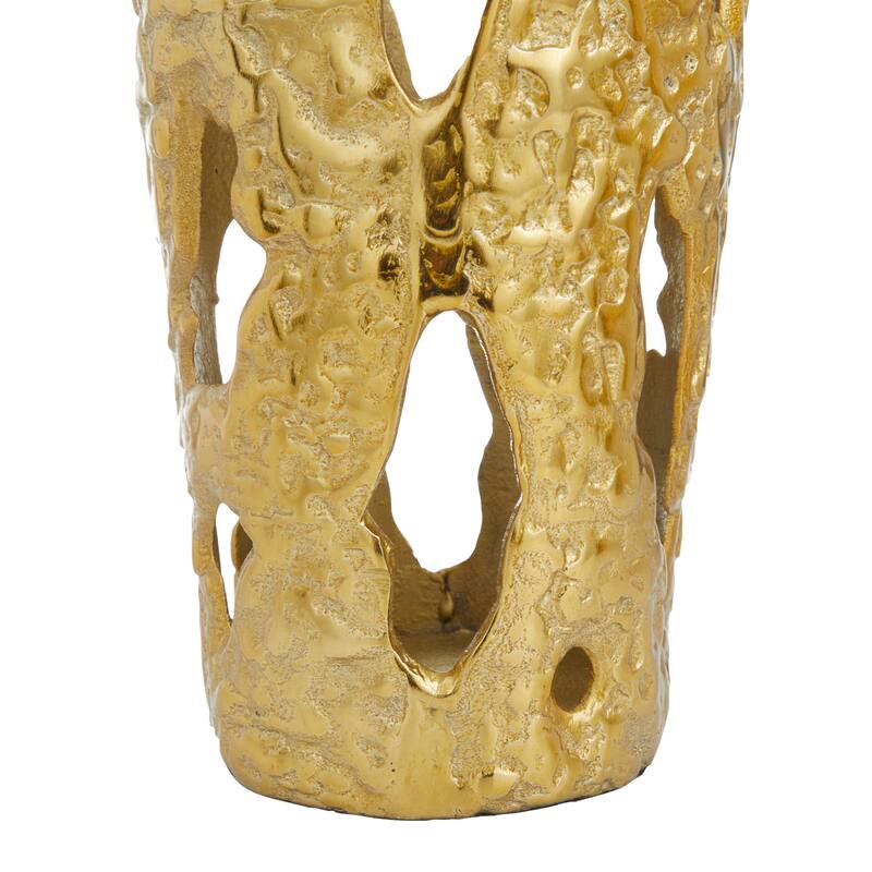 Aluminum Contemporary Vases 20 x 7 x 6 (Set of 2)