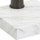 preview thumbnail 8 of 6, Uttermost Pelton Marble Glass Drink Table