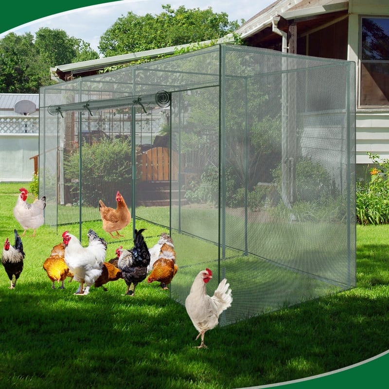 Crop Cages For Garden Plant, Plant Protection Tent With Zippered Door - 71" H x 48" W x 142" D-Square - Portable